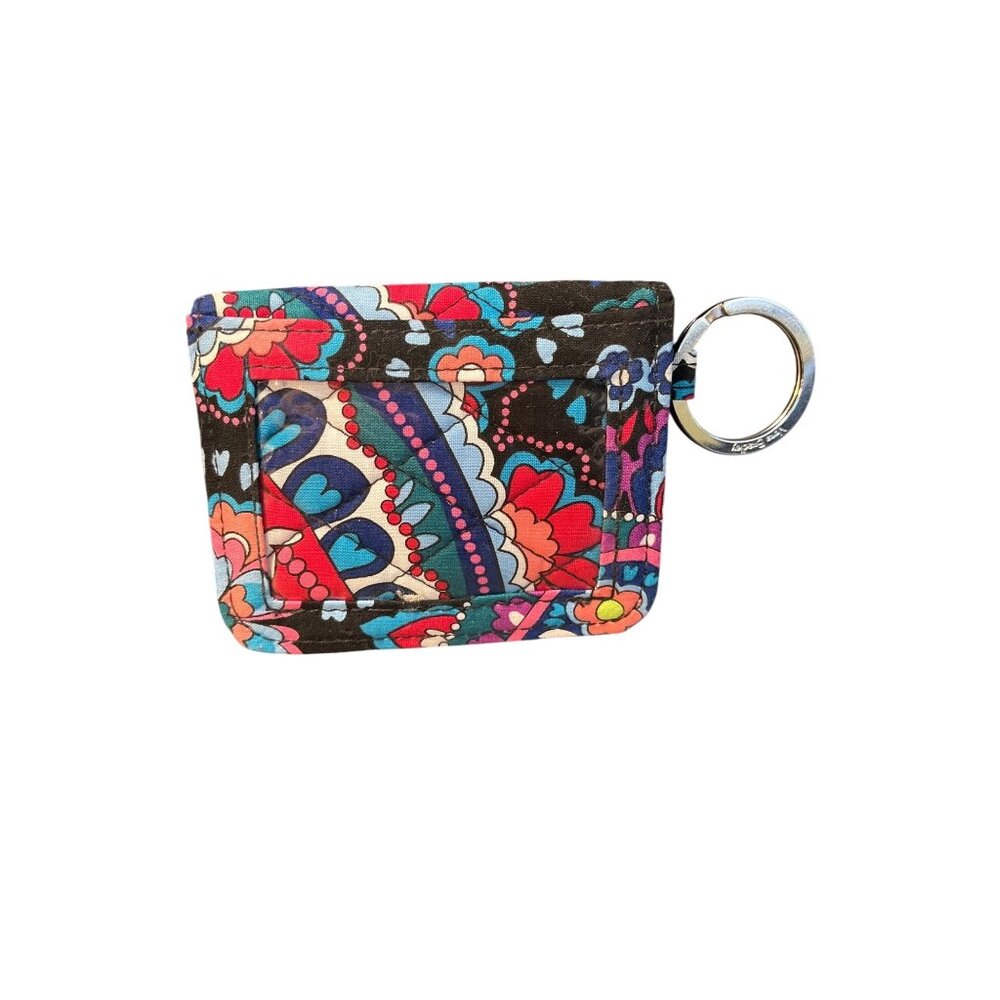 Vera Bradley Campus Double ID Badge Wallet Card Case Paisley Print 4.25"x3.5"